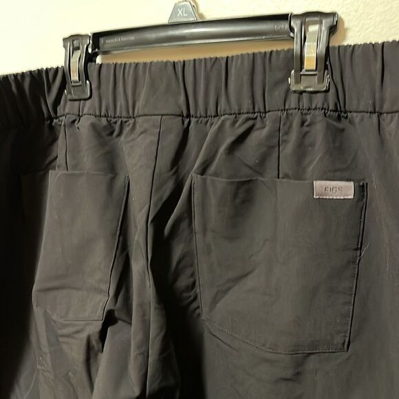 EUC MEN’S XL SHORT FIGSPRO BLACK STRAIGHT LEG TROUSERS - Picture 13 of 13
